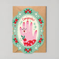 Congrats Ring Engagement Card | Unique Shaped Greeting Card