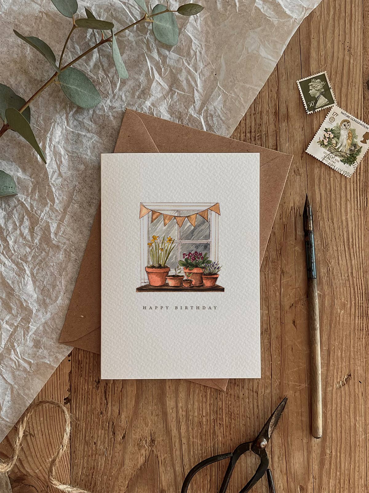 A Birthday Window Card (For Plant and Garden Lovers)