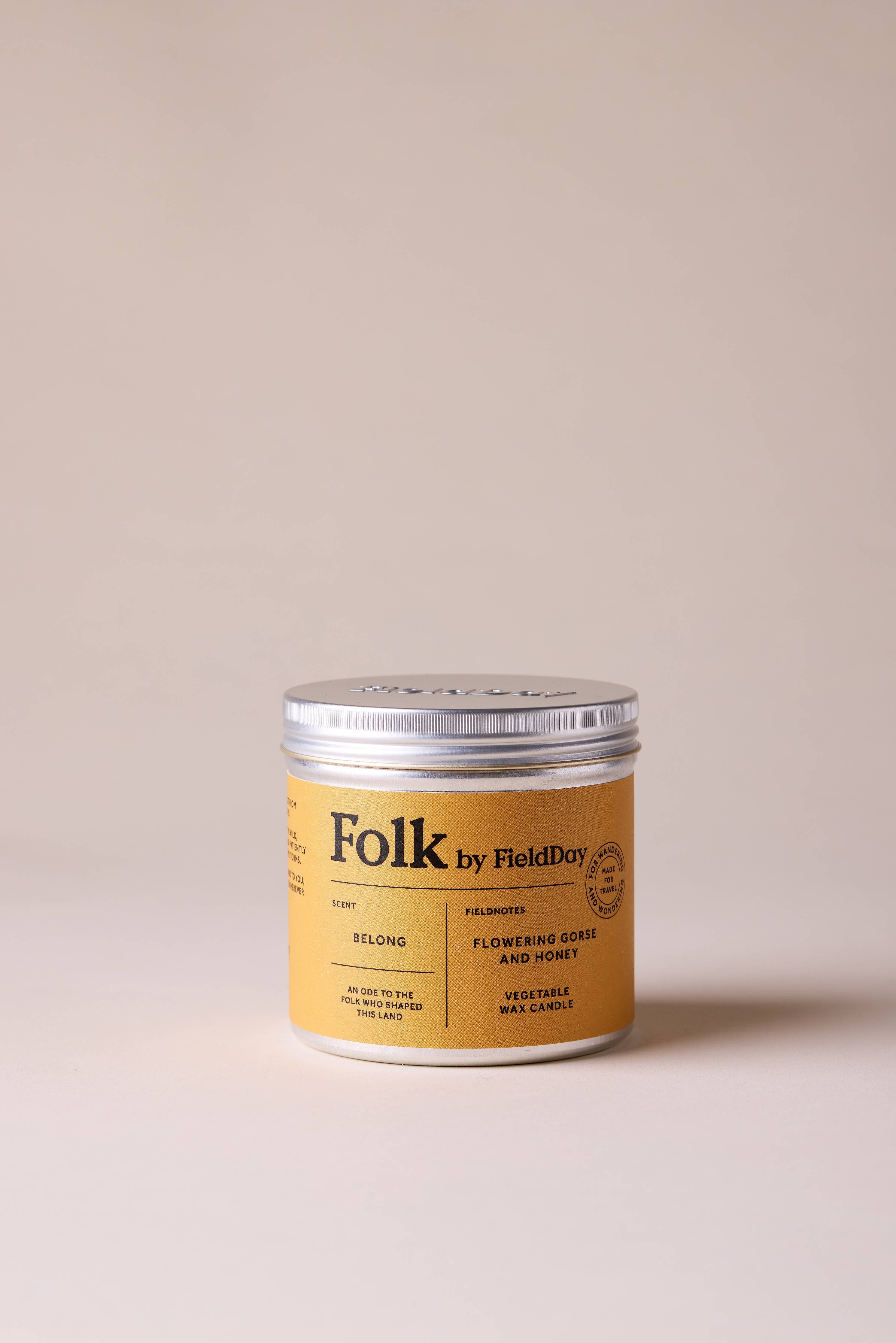Belong Vegetable Wax Folk Tin Candle