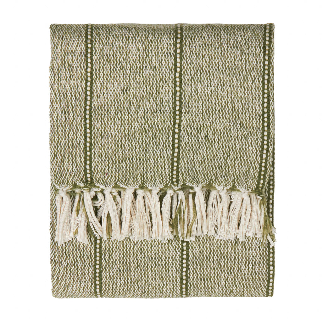 Hedon Woven Indoor/Outdoor Throw Moss