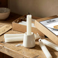 THE SCULLERY - 8 CANDLES 7 CERAMIC HOLDER