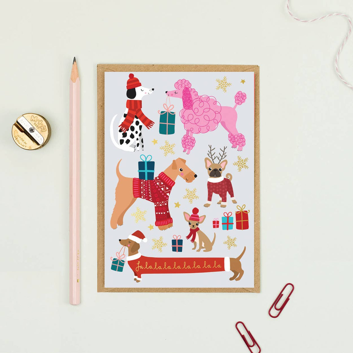 Christmas Dogs Holiday Card | Christmas Card | Seasonal Card