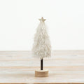 20cm Neutral Fluffy Wooden Tree