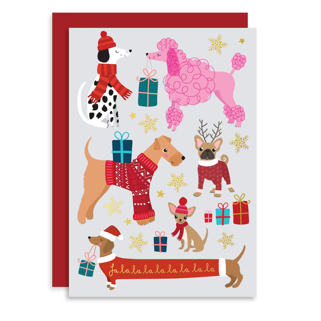 Christmas Dogs Holiday Card | Christmas Card | Seasonal Card